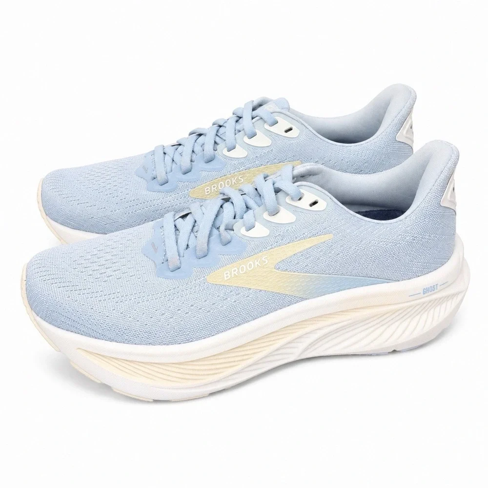 Brooks Ghost 17 Running Shoes, Skyway/Coconut/Sand 1204311B431 Women's Size 7.5B - Picture 1 of 10